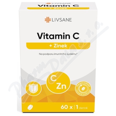 LIVSANE Vitamin C+Zinek tbl.60