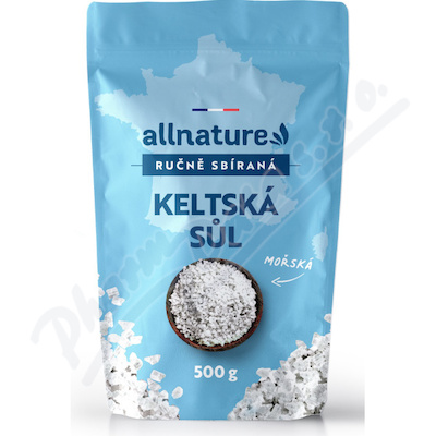 Allnature Keltská sůl mořská ručně sbíraná 500g