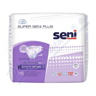 Seni Super Plus inkon.plenkové kalhotky XL 10ks