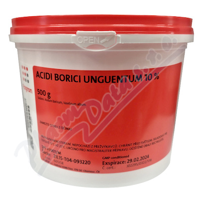 Acidum borici ung.10% 500g Fagron