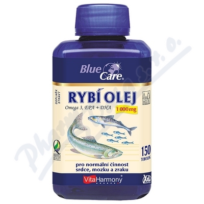 VitaHarmony Rybí olej Omega 3 1000mg XXL tob.150