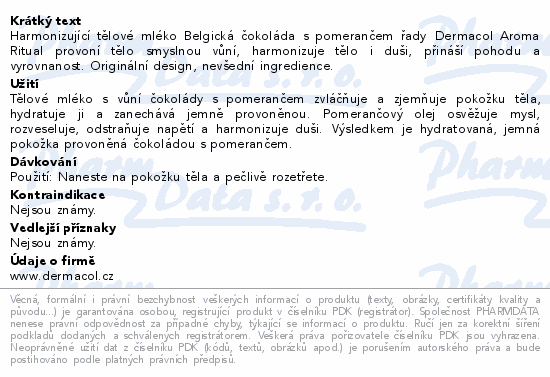 Dermacol AR těl.mléko belgic.čokoláda 200ml