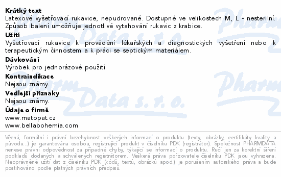Ambulex P rukavice latexové nepudrované L 100ks
