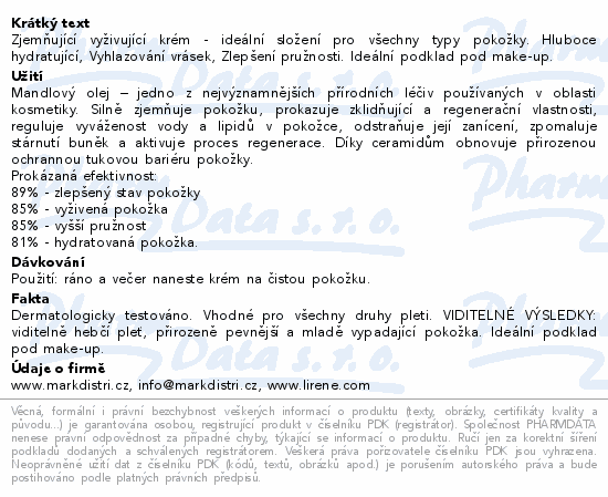 Lirene H&V krém Mandlový olej DEN/NOC 50ml