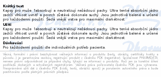 Depend inkontinenční kapsy pro muže vel.1 24ks