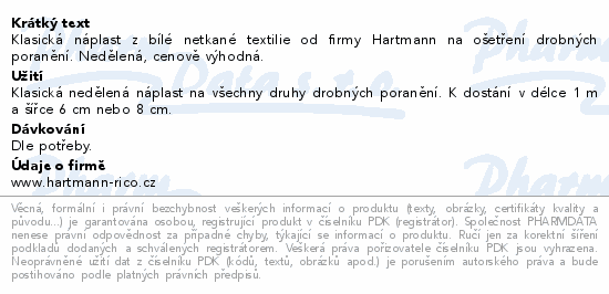 Cosmos náplast Klasická z netkané textilie 1mx8cm