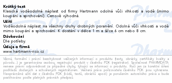 Cosmos náplast Klasická voděodolná 1mx8cm