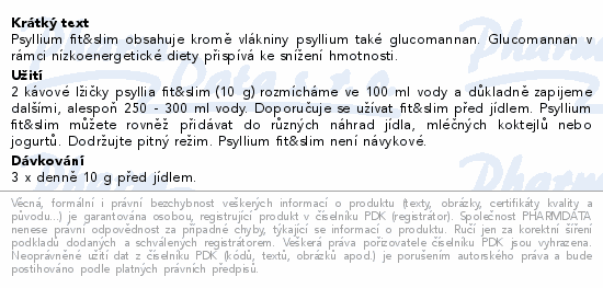 Topnatur Psyllium Fit&Slim 200g