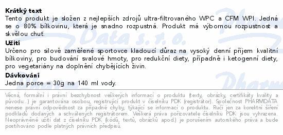 NUTREND 100% Whey Protein čokoláda+kakao 2250g