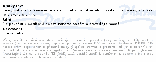 BIO BIONE bylin.balzám Arnika/Kaštan koňský 300ml