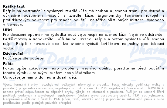 LIVSANE Oboustranná rašple na otlaky nohou 1ks