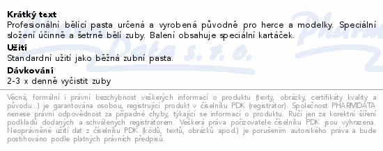 WHITE GLO Profesionální bělící pasta 150g+kartáček