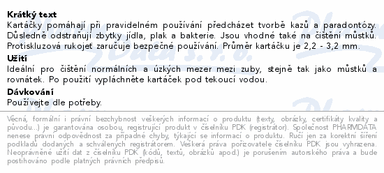 LIVSANE Mezizubní kartáčky kuželovité jemné 6ks