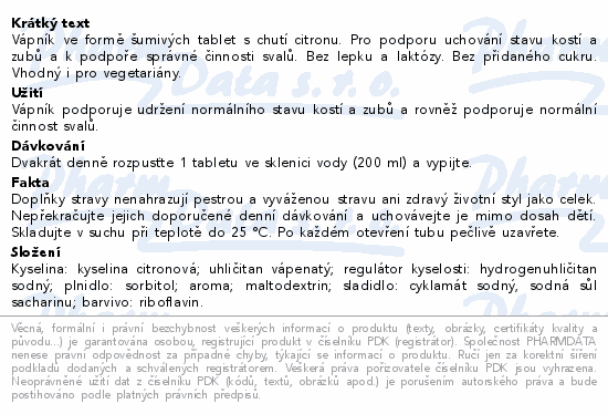 LIVSANE Vápník 400mg šumivé tablety 20ks
