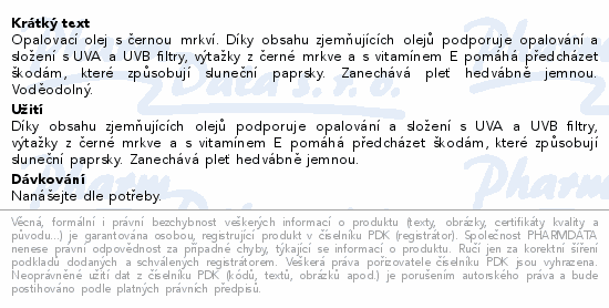 Delice Solaire Black Carrot Oil s čern.mrkví 150ml