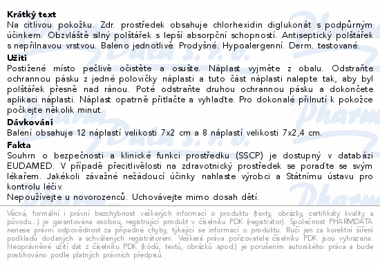 LIVSANE Náplasti Sensitive-proužky 20ks