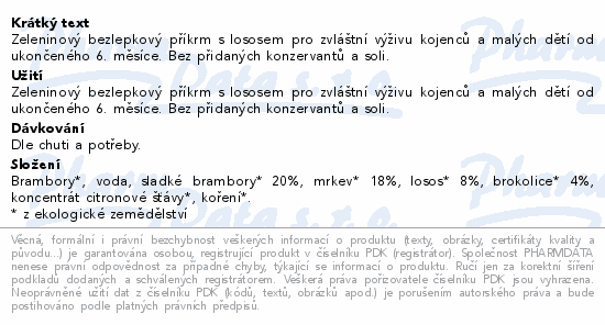 Rudolfs Batáty brok.mrk.losos kapsič.BIO 110g 6M+