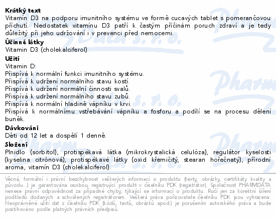 Vitamin D3 2000 IU tbl.60