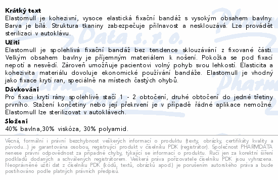 Leukoplast Elastomull obinad.kohez.bílé 8cmx4m 1ks
