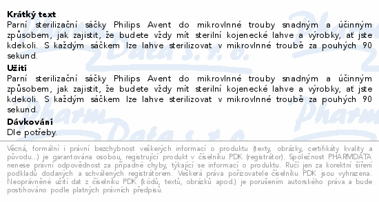 Philips AVENT Sáčky steriliz.do mikrovl.trouby 5ks