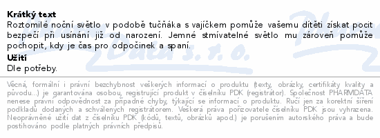 Tommee Tippee Přenosné noční světlo 2v1 Tučňák