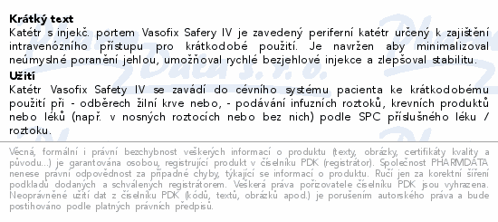 Vasofix Safety 22G 0.9x25mm modrá 50ks