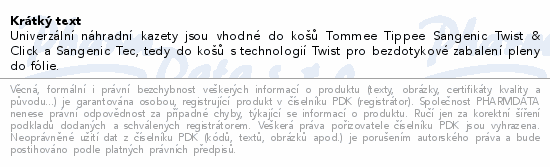 Tommee Tippee Twist & Click Nahradni Kazety 6ks