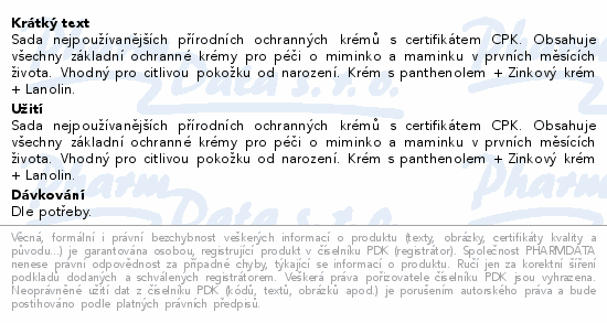 kii-baa Ochranné krémy pro matku a dítě 3ks