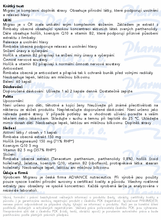 ADVANCE Migrax cps.60