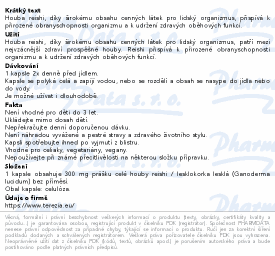 TEREZIA Reishi FORTE cps.120