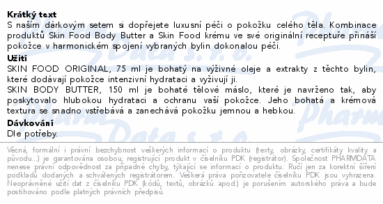 WELEDA Skin Food Vyživ.tělová péče Dárkový set