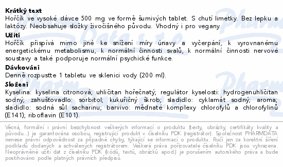 LIVSANE Hořčík vysoká dávka 500mg šumivé tbl.12ks