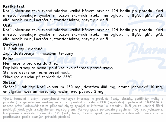 Edenpharma Kolostrum kozí Junior tbl.60