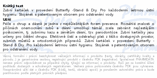 SOFTdent Butterfly zubní kartáček ULTRASOFT 3ks