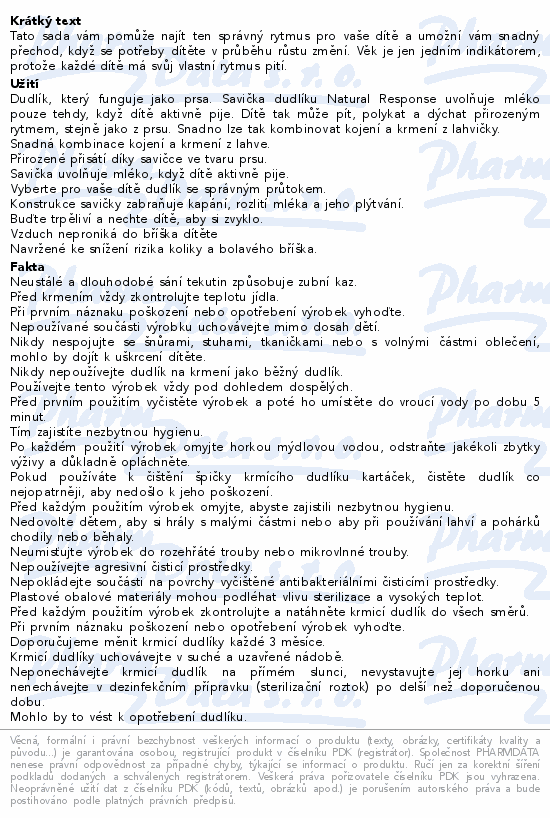 Philips AVENT Savička Natural Response mix 3ks