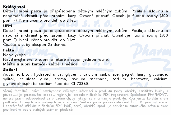 LIVSANE Kids zubní pasta 50ml