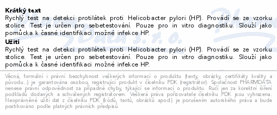 ALL TEST Helicobacter pylori rychlý test 1ks