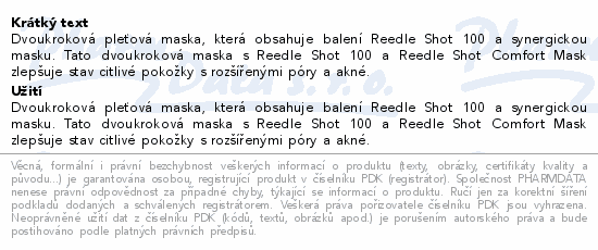 VT Reedle Shot 100 zpevňující maska 1.5g+25g