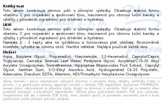 Dr.Althea jemné sérum s vitaminem C 30ml