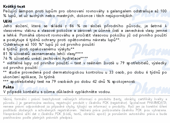KLORANE Šampon proti lupům s galangalem 200ml