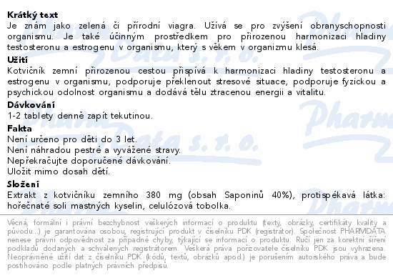 Tribulus Kotvičník cps.120 Wolfberry