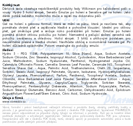 WILKINSON Sensitive Shave Trio set