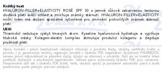 Eucerin HYALURON-FILLER+ELASTICITY ROSÉ Vánoce2025