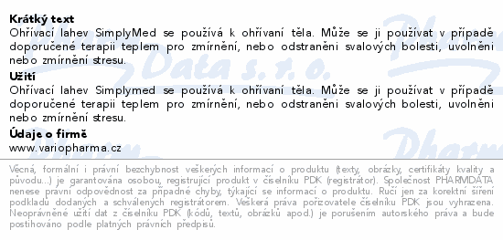 SimplyMed Termofor s pleteným obalem Waves 2L