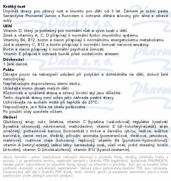 Centrum Kids Gummies malina a jahoda 2x60ks+dárek
