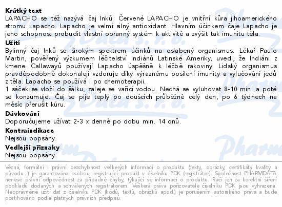 HERBEX Lapacho čaj 20x2g