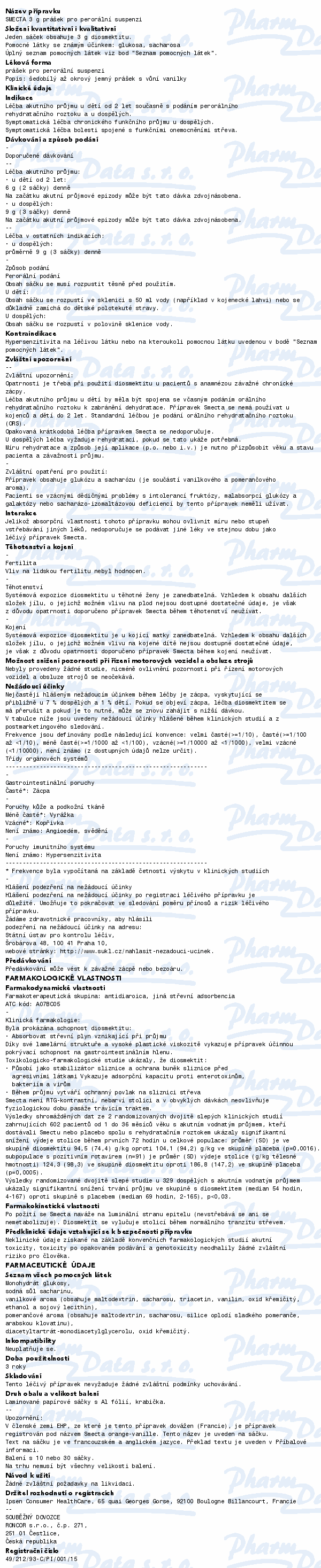 Smecta 3g por.plv.sus.30