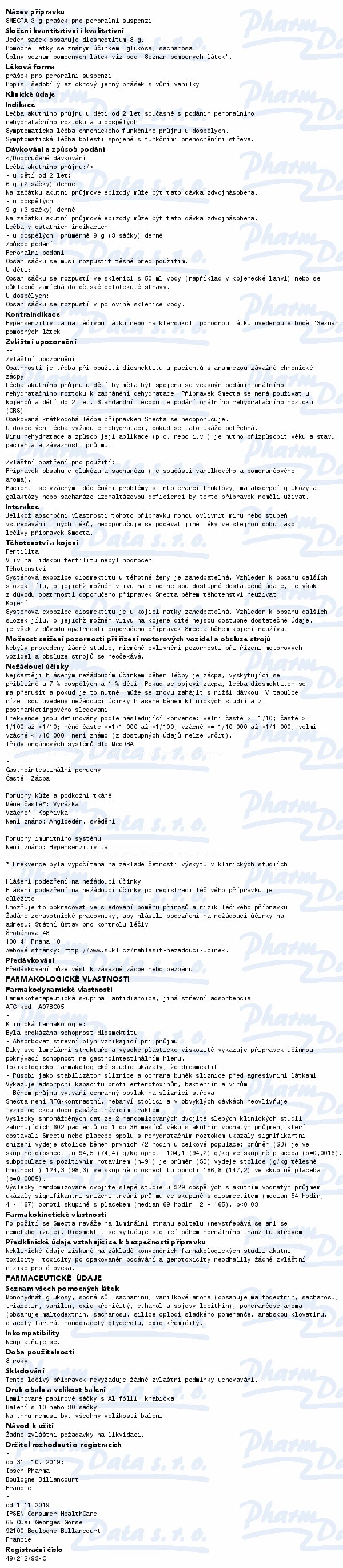 Smecta 3g por.plv.sus.10